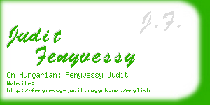judit fenyvessy business card